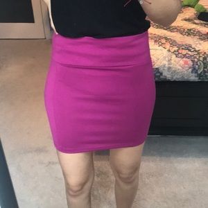 Purple bodycon skirt